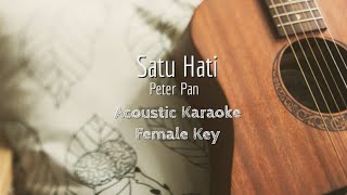 Download lagu Satu Hati - Peterpan - Acoustic Karaoke (Female Key) mp3