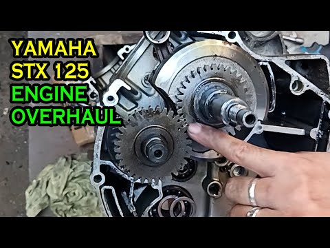 Yamaha STX 125 Motorcycle Engine Overhaul - overhauling disassemble dismantle - PART 1 #motorcycle