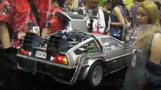 SAN DIEGO COMIC CON 2014 HOT TOYS 1/6 BACK TO THE FUTURE Marty McFly & Delorean