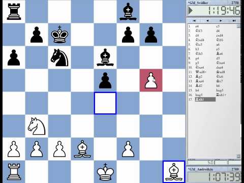 Candidates 2014 Round 9 Andreikin vs Svidler Sicilian Najdorf