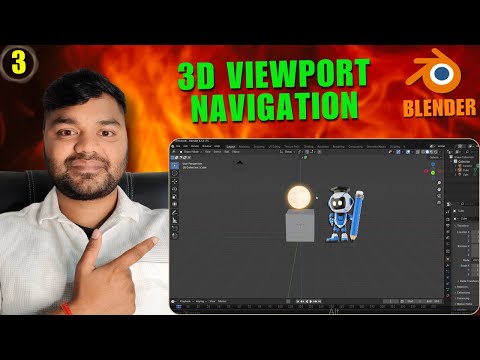 Blender 3D Viewport Navigation Explained: Complete Beginner Guide 🔥