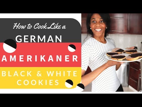 Black and White Cookie Recipe (Amerikaner - German Cookies) - German Recipes & Desserts