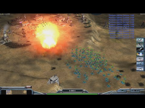 USA Laser $10k - Command & Conquer Generals Zero Hour - 1 vs 7 HARD Infantry Gameplay