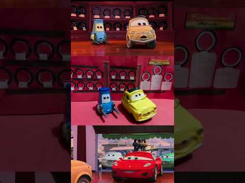 Disney Cars Ferrari & Maseratis Meet Luigi & Guido (Michael Schumacher) Stop Motion #stopmotion