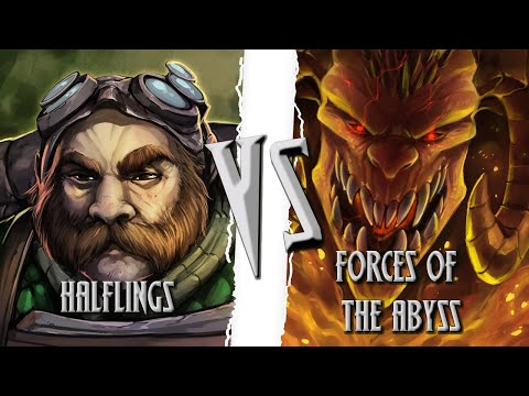 Kings Of War - Ambush Battle Report - Halflings Vs Forces Of The Abyss