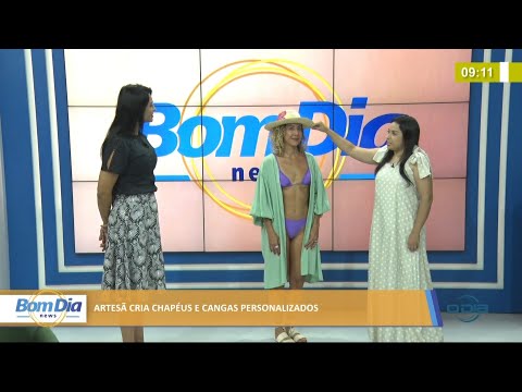 Artesã cria chapéus e cangas personalizados 06 08 2021