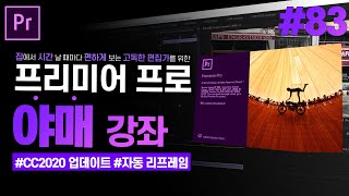 [프리미어프로 야매강좌 83강] CC 2020 업데이트 간단 리뷰 l자동 리프레임, 수정사항