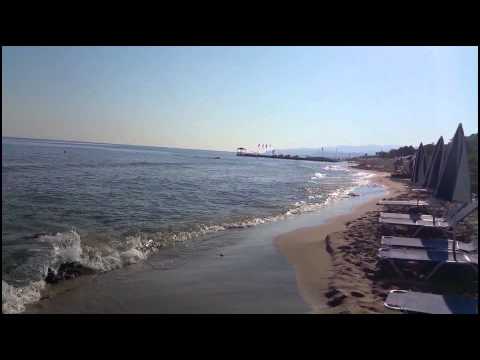 Meerblick von der Nordseite des Ariadne Beach Hotel in Stalis Kreta Griechland 2015