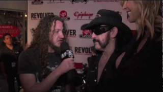 Metal Blade TV asks - Lemmy or Halford? at Revolver&#39;s Golden Gods Awards