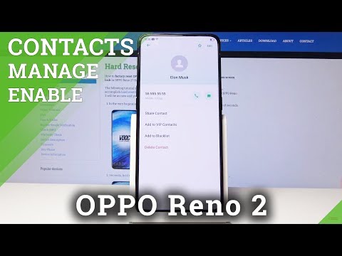 How to Personalize Contacts in OPPO Reno 2 - Add Photo to Contact