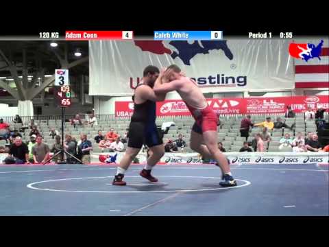Adam Coon vs. Caleb White at 2013 Junior Nationals - FILA - GR