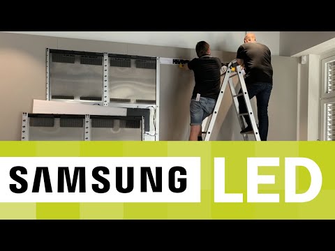 Installation Samsung The Wall IA016B LED-All-in-One Full-HD-Paket 146" im Zeitraffer