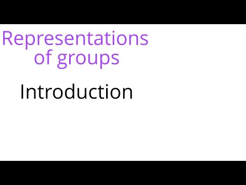 Representation theory: Introduction