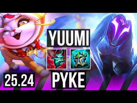 YUUMI & Yunara vs PYKE & Lucian (SUP) | EUW Master | 25.24