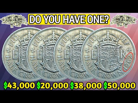 Top 4 Rare British Half Crown Coins from Queen Elizabeth II’s Era – Worth a Small Fortune!
