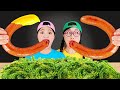 Sea Grapes Kielbasa Sausage 킬바사 소시지 바다포도 먹방 DONA 도나