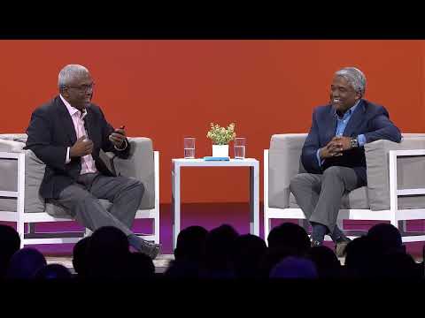 Google Cloud 執行長 Thomas Kurian 與 NetApp 執行長 George Kurian。