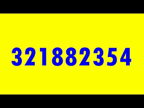 Colorful Numbers 1 to 1 Billion