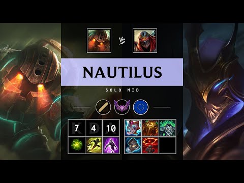 Nautilus Mid vs Zed - EUW Master Patch 25.19