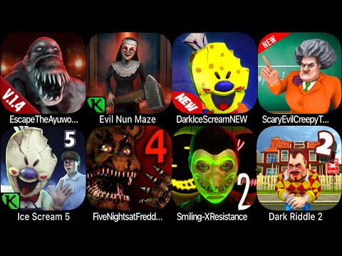 Evil Nun Maze: Endless Escape,Dark Riddle 2 - Story mode,five nights at freddy's,