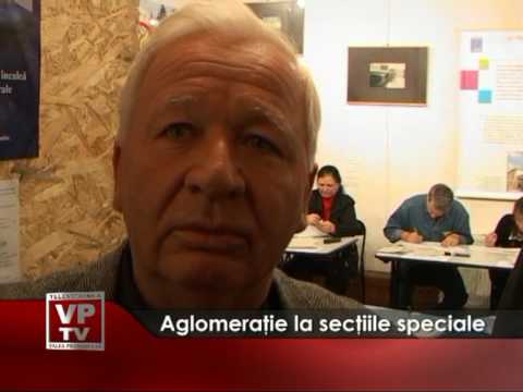 Aglomeraţie la secţiile speciale