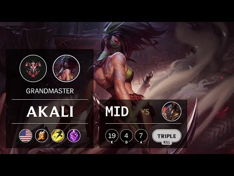 Akali Mid vs Twisted Fate - NA Grandmaster Patch 9.8