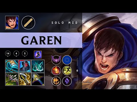 Garen Mid vs Galio - EUW Master Patch 26.02