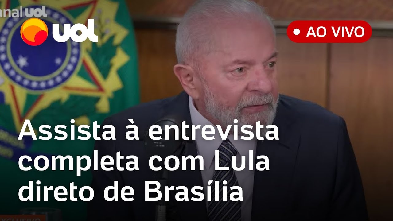 Lula no UOL: Assista à entrevista com o presidente Lula direto de Brasília