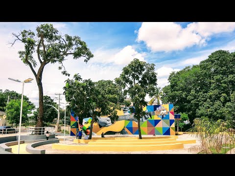 Praça Zacarias Mourão, a Praça do Pé de Cedro | Coxim MS