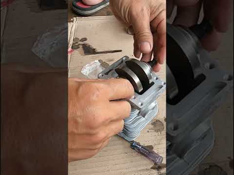 How to Put Piston into Cylinder for MS180