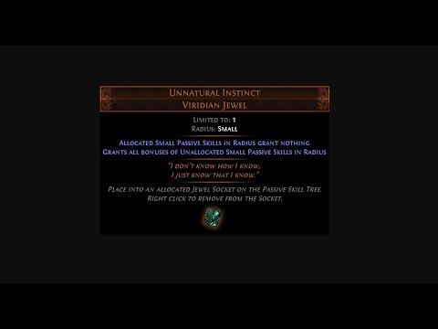 NEW DELVE UNIQUE JEWEL! [Unnatural Instinct]