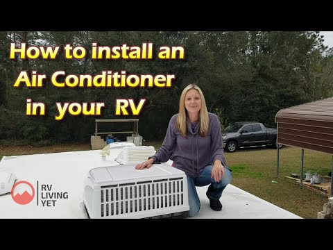 How to install an RV Air Conditioner❄|It's easier than you think| 2021| DIY RV AC Install|AC Install