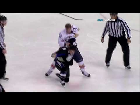 Ryan Stone vs Steve Downie Dec 9, 2009