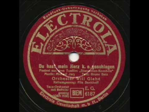 Fita Benkhoff & Will Glahe', Du hast mein Herz k.o. geschlagen. Berlin 1937