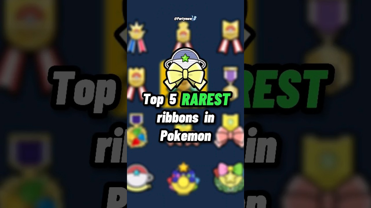 The TOP 5 RAREST Ribbons in Pokemon 🥇