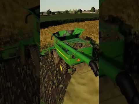 Harvesting Canola - John Deer Harvester - Farming Simulator #farming #johndeere #harvest
