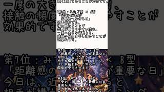 今日の恋愛最強ランキング　#恋愛 #恋愛相談 #恋占い #占い #恋愛占い #モテる方法 #片思い