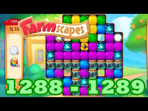 Farmscapes Level 1288 - 1289 HD Gameplay Walkthrough | 3 - match game | android | ios | GameGo Game