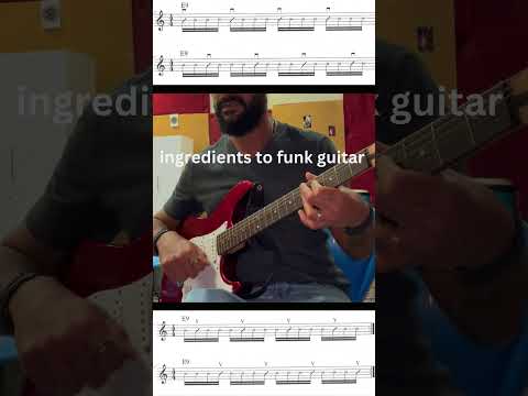 Funk guitar lesson #guitarlesson #funkguitar #howtoplayguitarforbeginners