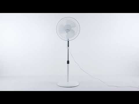 Vídeo de Ventilador Sobremesa Cape Grande Blanco 3 Velocidades 40W Oscilante Fabrilamp