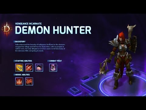 Demon Hunter Hero Abilities Preview - Heroes of the Storm Alpha