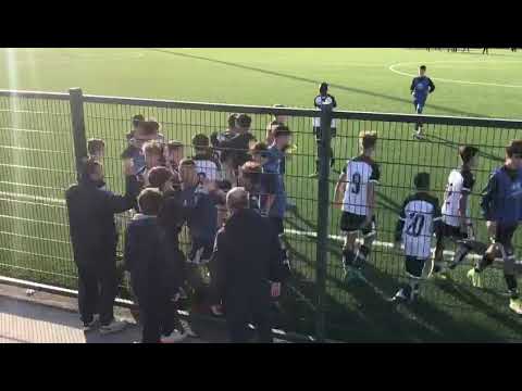 Under 14, 10^ Rit: Piacenza-Parma 1-2. Crociatini campioni del Campionato Regionale PRO (esultanza)