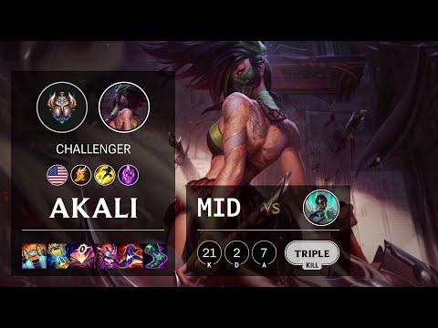 Akali Mid vs Karma - NA Challenger Patch 11.14