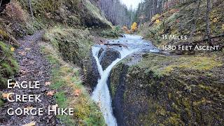 Video review of the Eagle Creek Gorge hike including footage of its features and terrain.