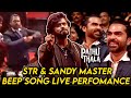 Silambarasan Sandy Master Live Dance Performance Pathu Thala Audio Launch A R Rahman