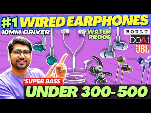LATEST🔥Best Earphones Under 500 rs🔥Best Wired Earphones 2024🔥Best Wired Earphones Under 500