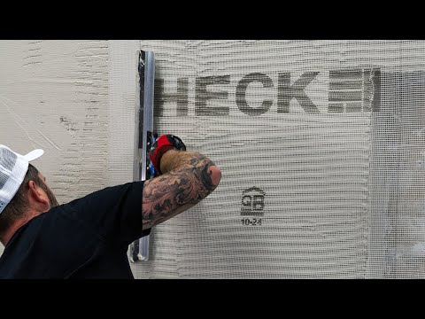 Flächenarmierung / Armieren der Fläche bei WDVS