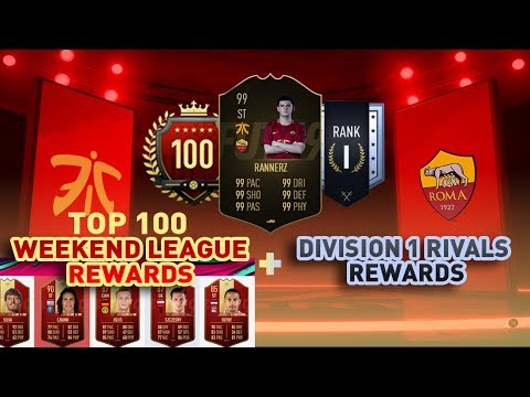 FIFA 19: TOP 100 FUT CHAMPIONS & DIVISION 1 RANK 1 REWARDS  - 90 RATED IF PULL