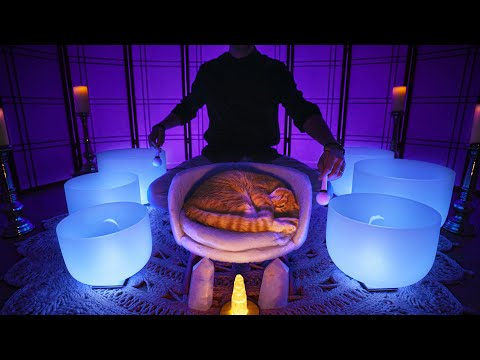 **SEROTONIN RELEASE SOUND BATH** Calming Music for Better Sleep | Singing Bowls for Stress Relief