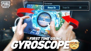 “If I fail to adapt, I will quit the game” //// FIRST TIME USING GYROSCOPE🤯 //// PUBG MOBILE